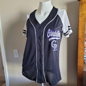 Ladies Colorado Rockies lightweight jersey.